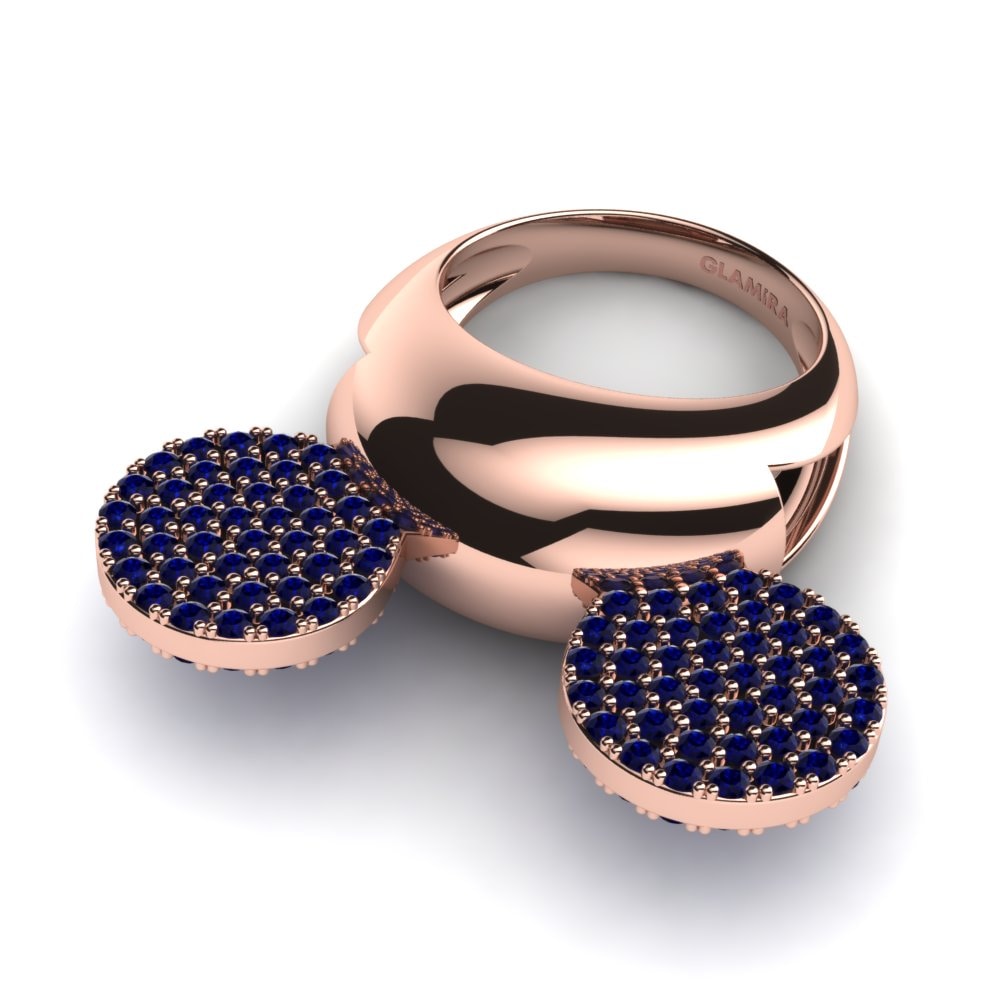 Circonita Azul Oscuro Anillo para Niño Gigi