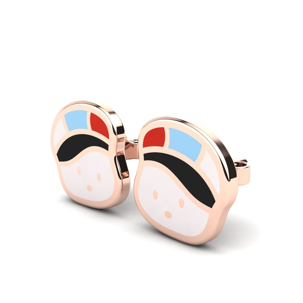 Or rose 375 Boucle d'oreille enfant Custard