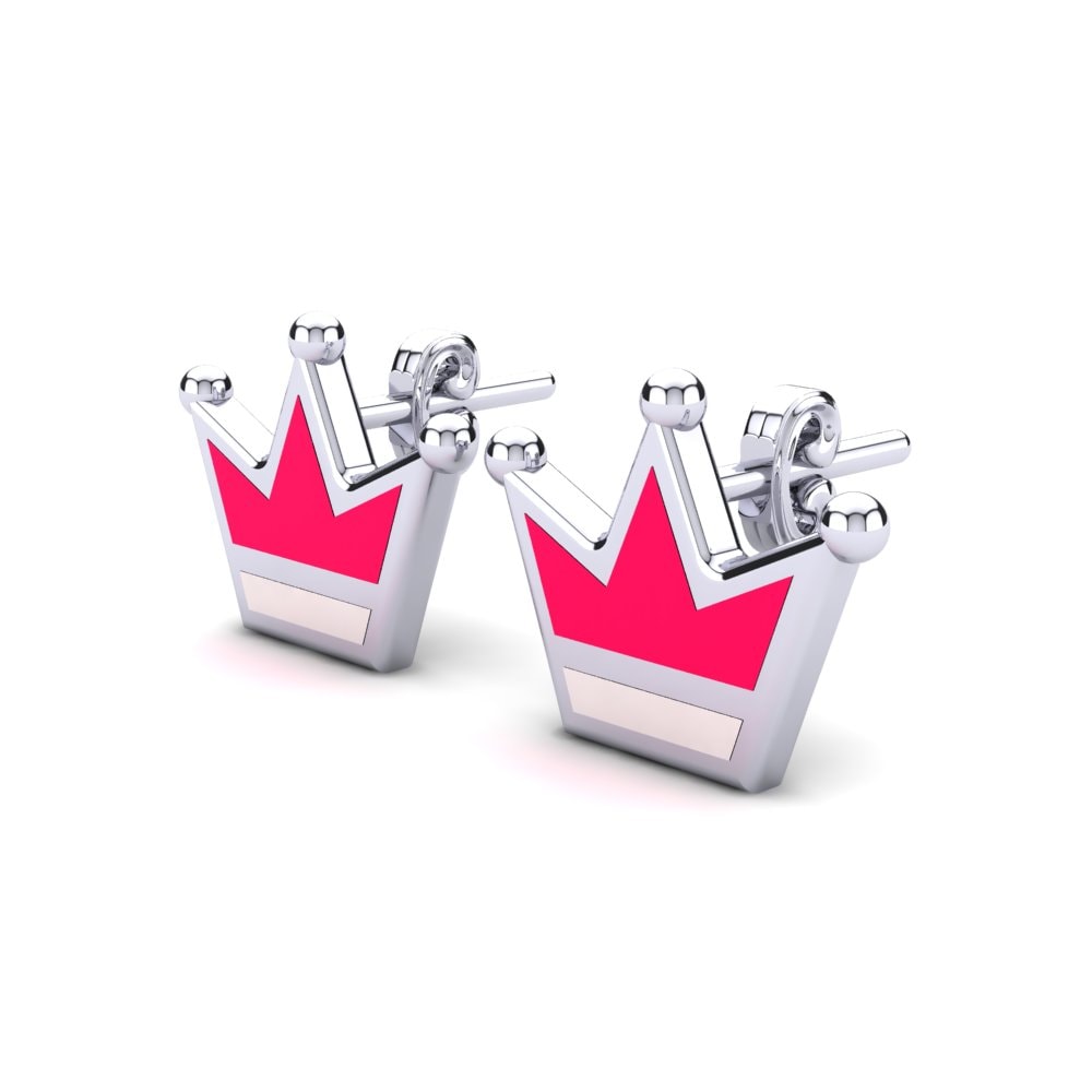White Silver Kid's Earring Hipparchia