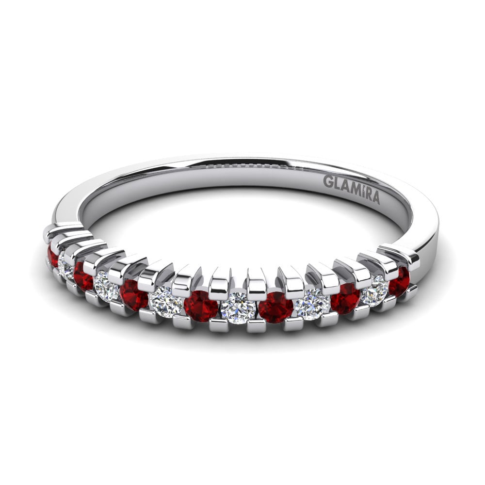 Circonita Roja Anillo Kalundra