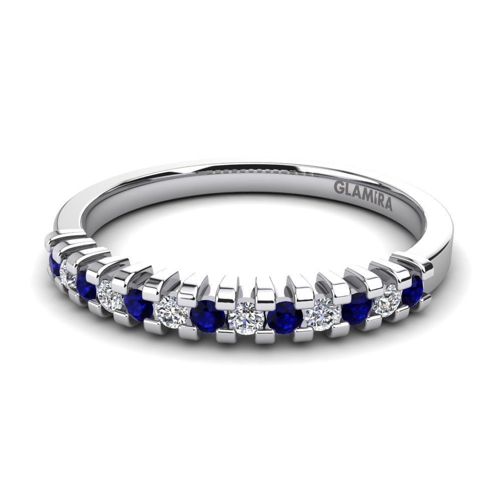 Circonita Azul Oscuro Anillo Kalundra