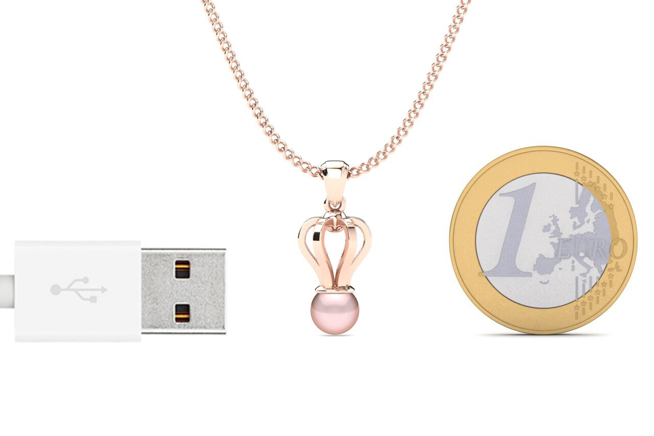 14ct Rose Gold Women's Pendant Kapresha Ø6 mm
