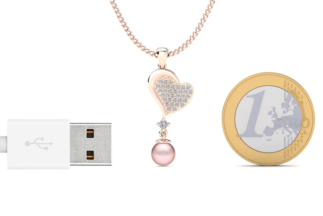 18ct Rose Gold Women's Pendant Katelind Ø6 mm