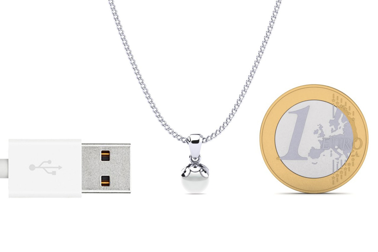 18ct White Gold Women's Pendant Katrielis Ø6 mm