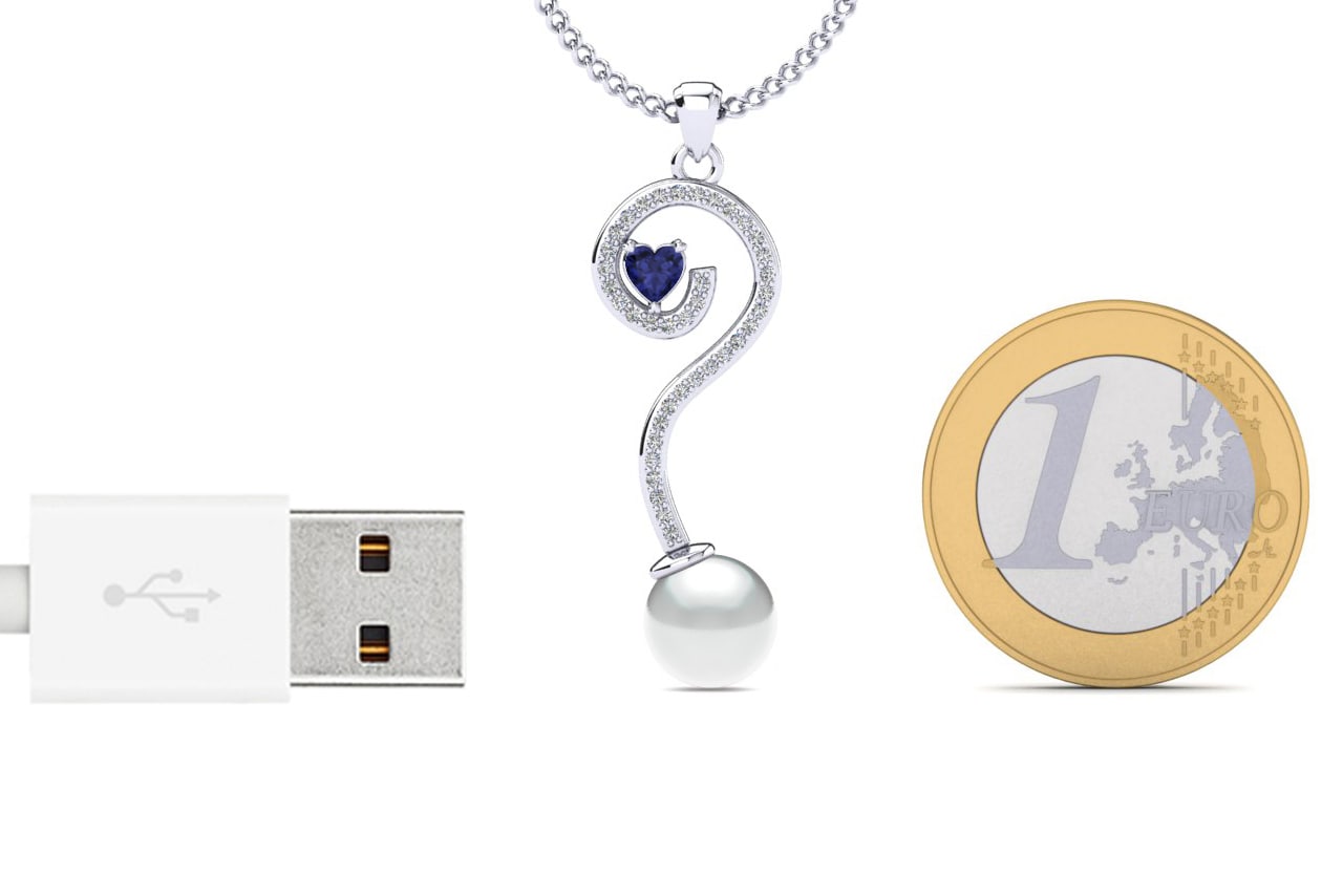 Tanzanite Women's Pendant Kawanis Ø8 mm