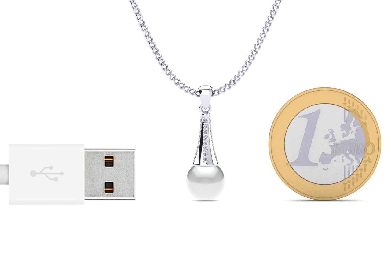 Zirconia Women's Pendant Leovan Ø8 mm