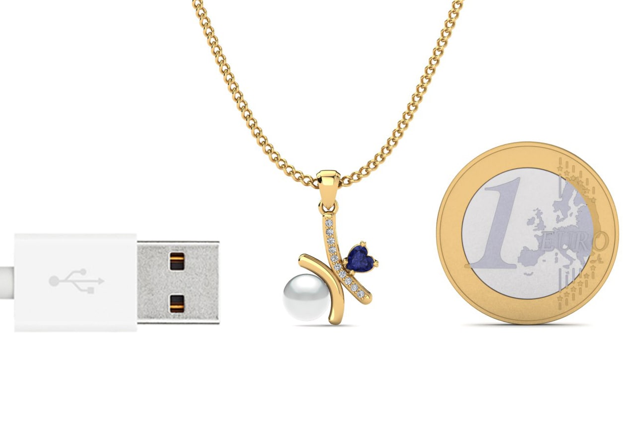 Tanzanite Women's Pendant Lerika Ø6 mm