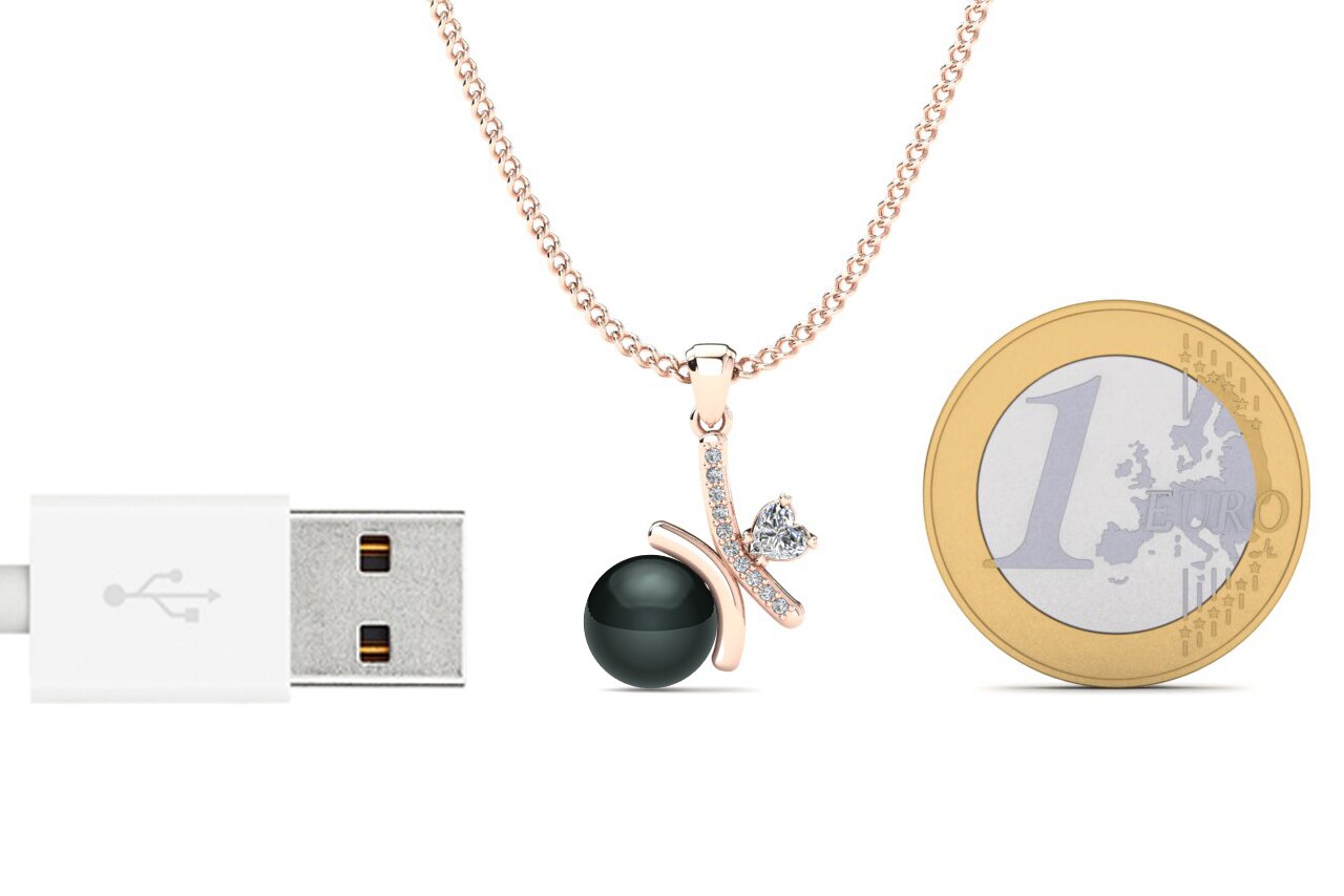 18ct Rose Gold Women's Pendant Lerika Ø8 mm