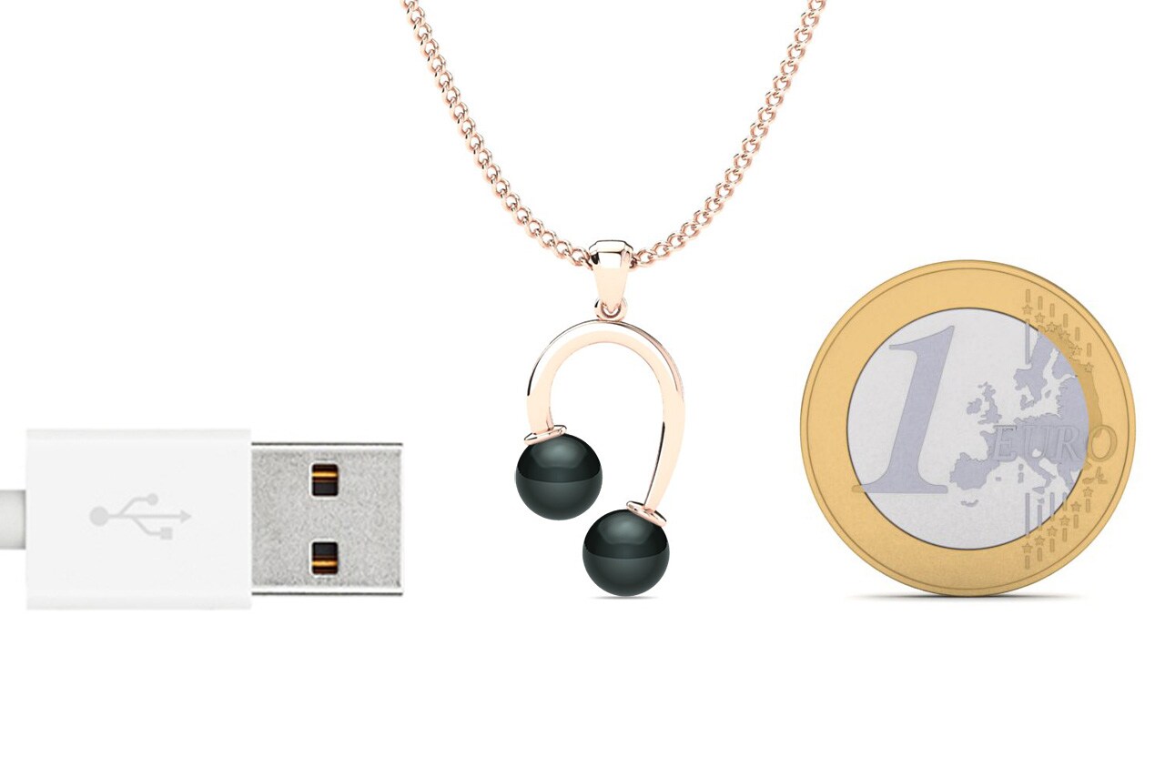 18ct Rose Gold Women's Pendant Linora Ø6 mm