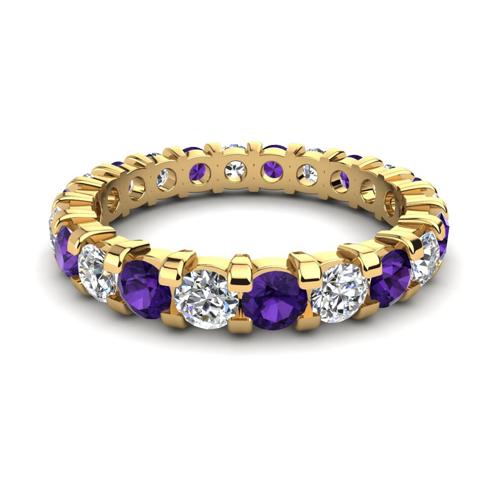 14ct Yellow Gold Amethyst Ring Lonesha