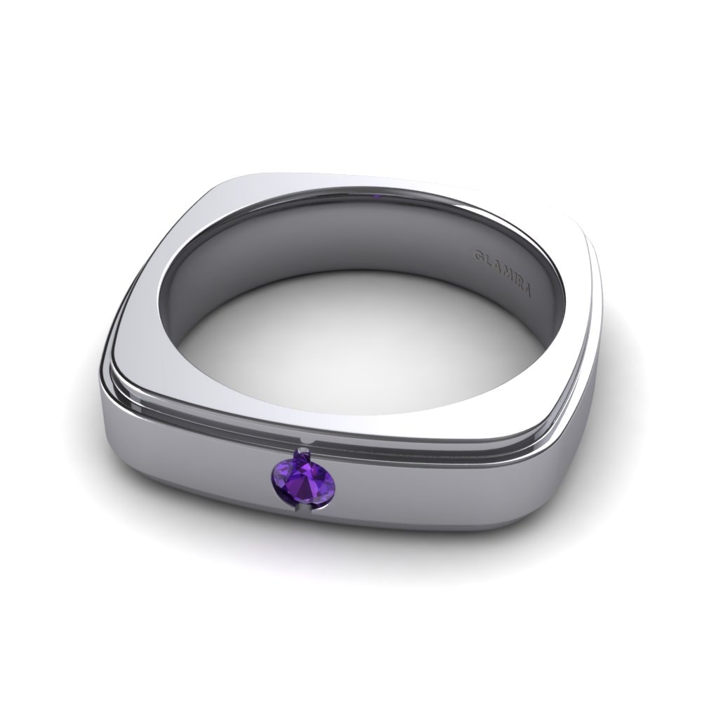 Amethyst Men's Ring Relaxing Voyage