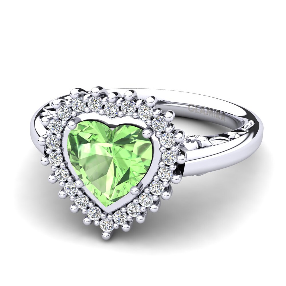 Green Amethyst Women's Ring Machi
