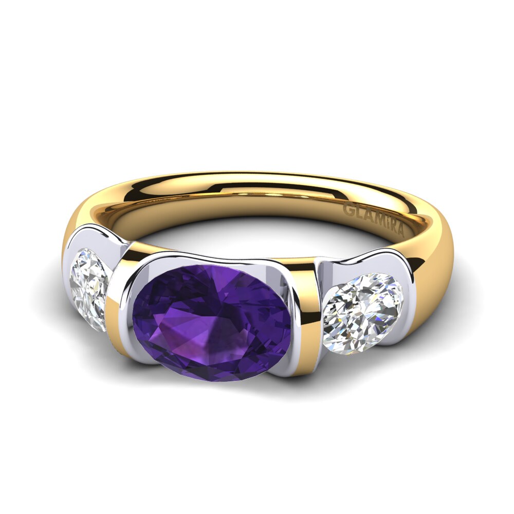 Améthyste Bague de fiançailles Manipure