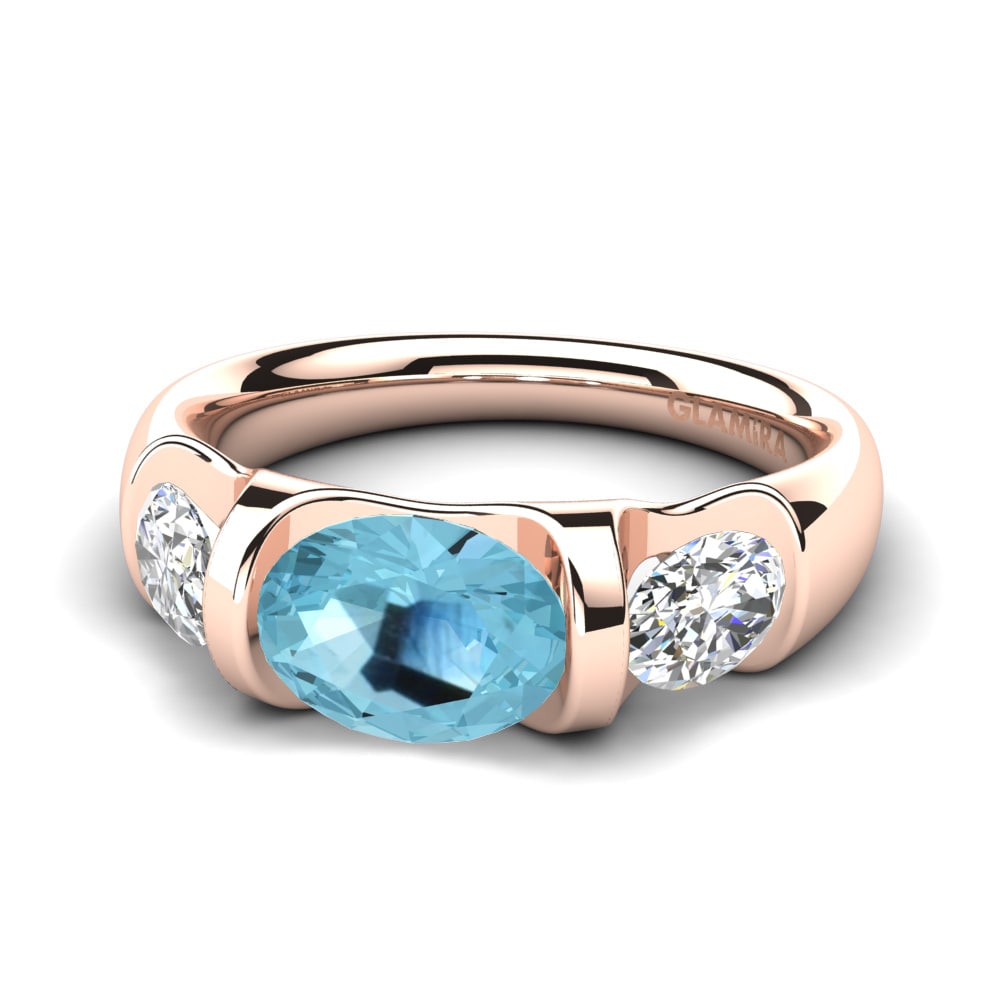 Aguamarina Anillo de compromiso Manipure