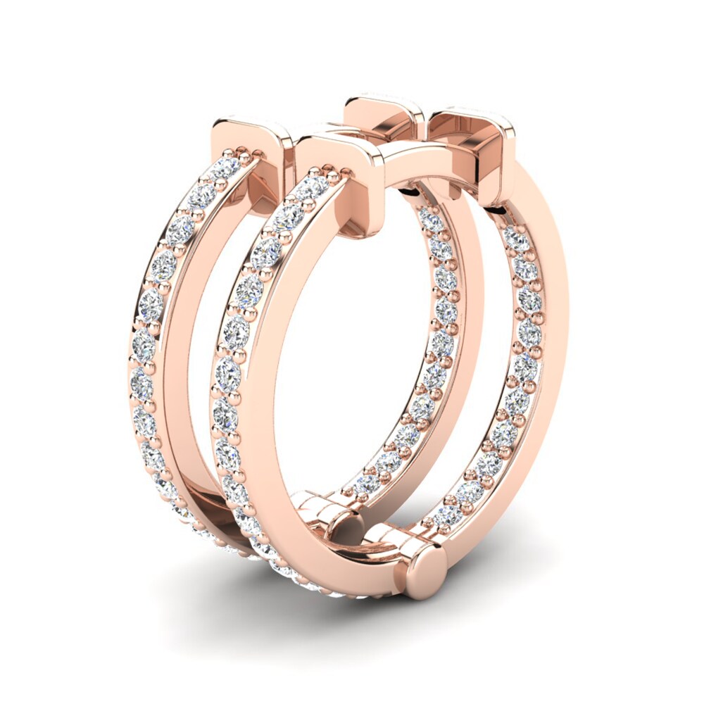 14K Rood Goud Dames Oorbellen Marsalia 12 mm