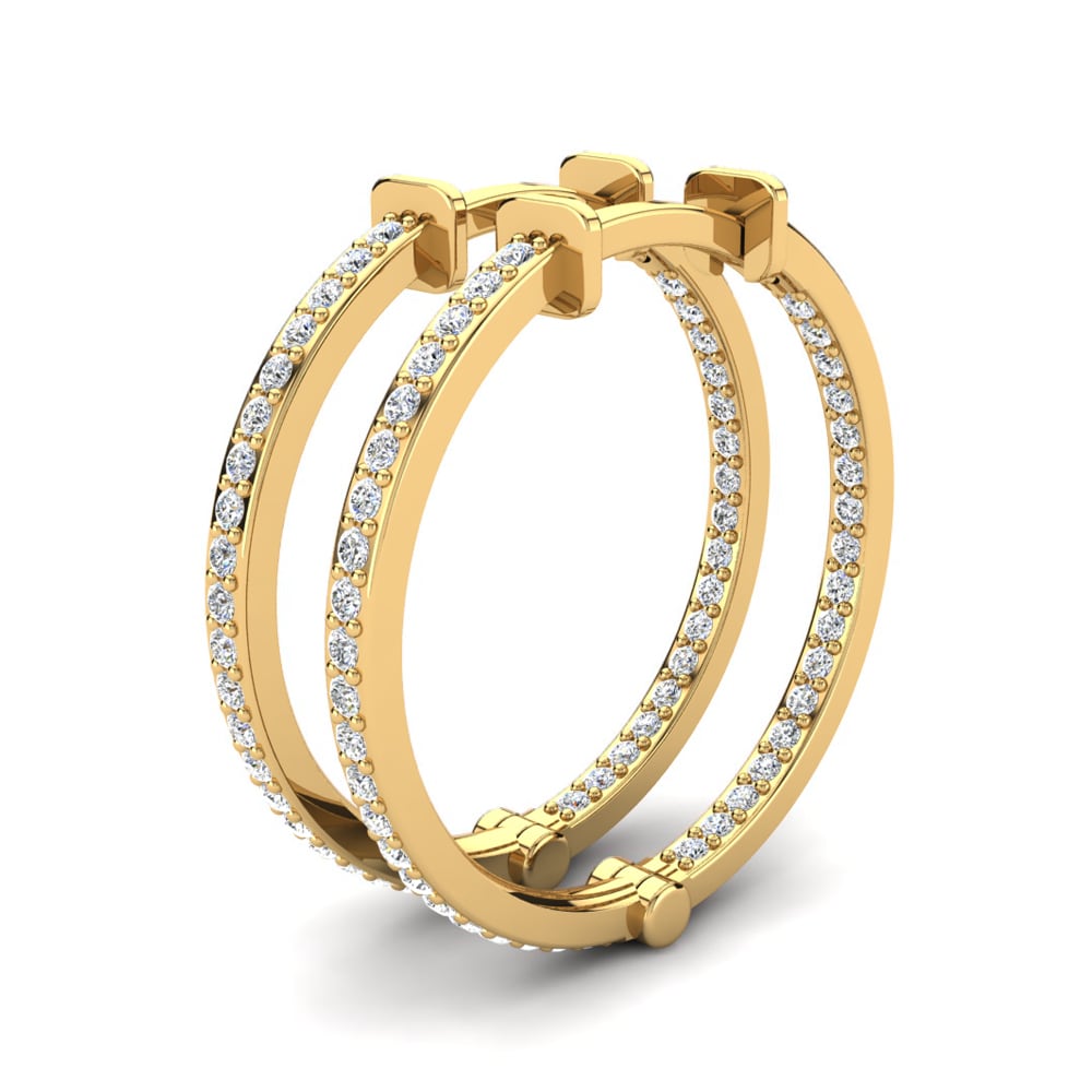 14K Geel Goud Dames Oorbellen Marsalia 18 mm