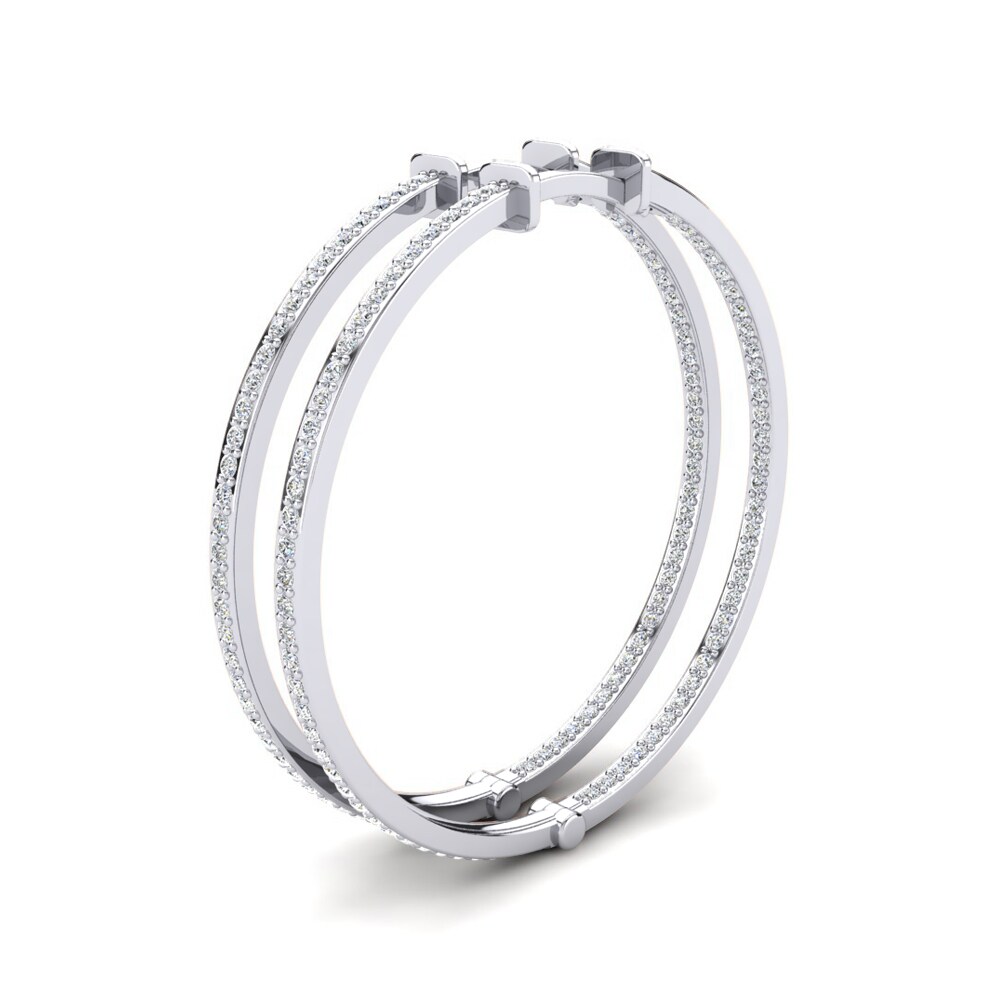 Zirkonia Damen ohrring Marsalia 32 mm