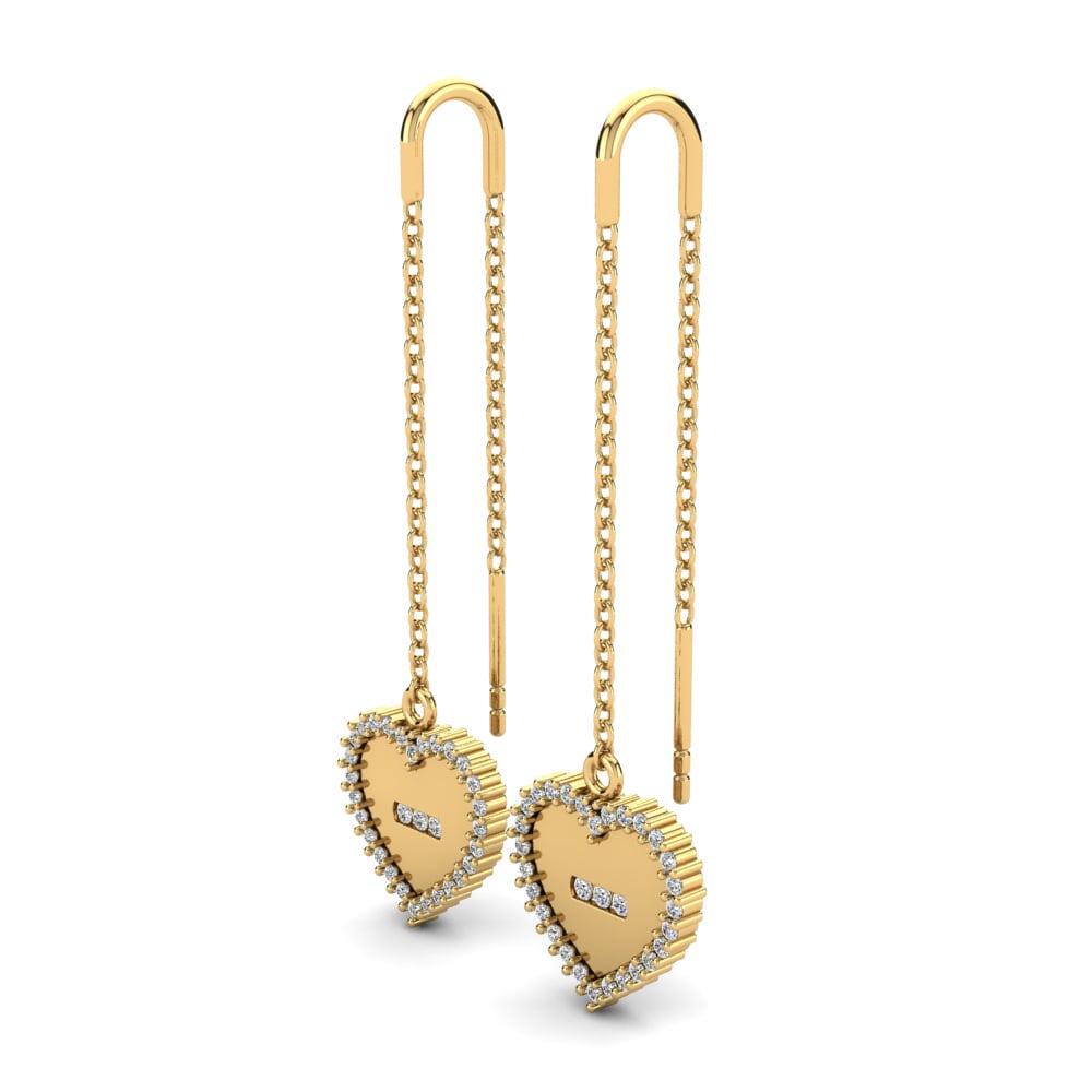 Gelbgold 585 Damen ohrring Alcina
