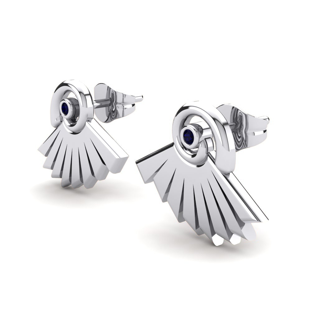 Dark Blue Zirconia Women's Earring Belen