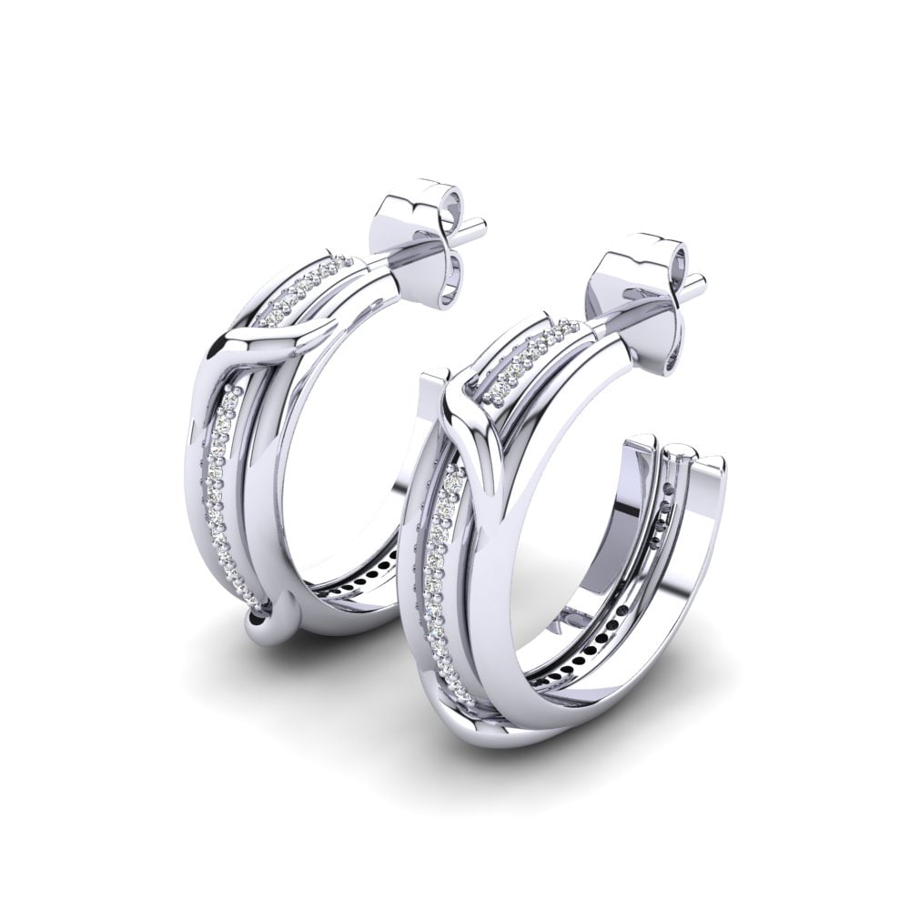 Đá Moissanite Bông tai nữ Monreo