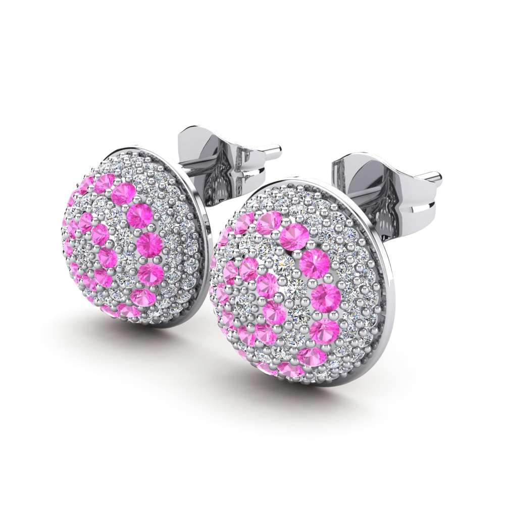 Tourmaline Rose Boucle d'oreille femme Orissa