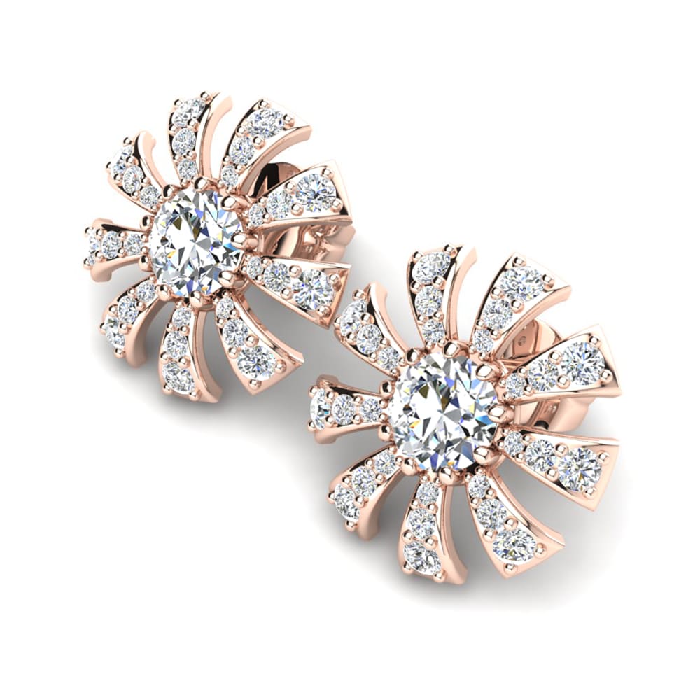 18ct Rose Gold Women's Earring Santaron