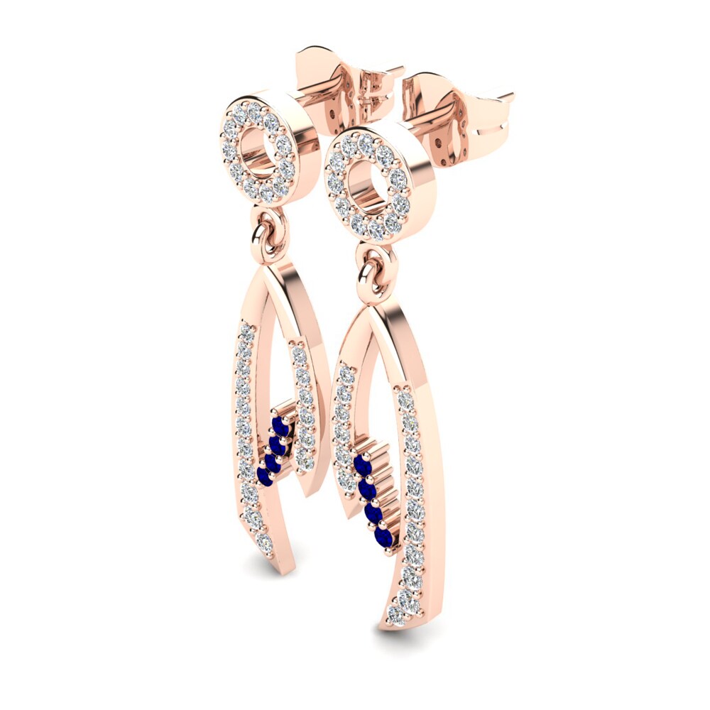 Dark Blue Zirconia Women's Earring Vilma