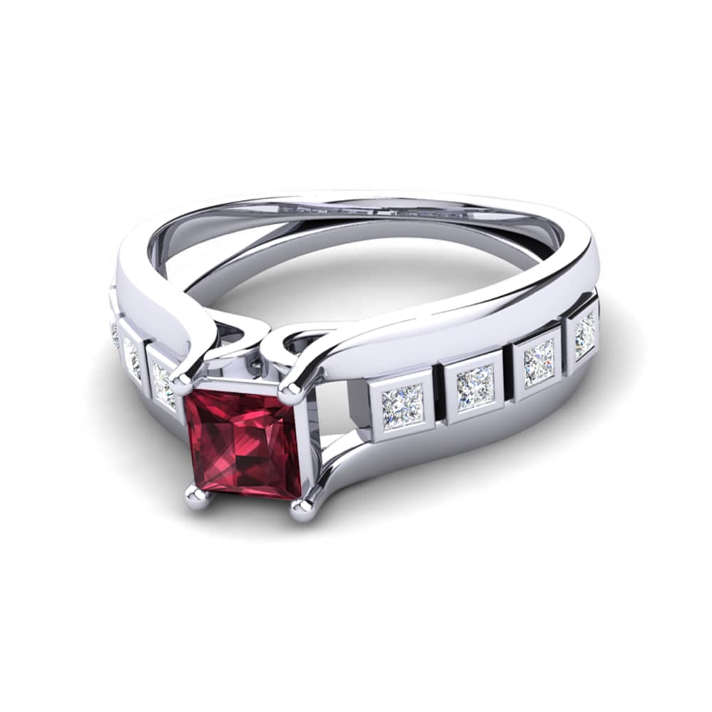 Garnet Engagement Ring Nicoletta