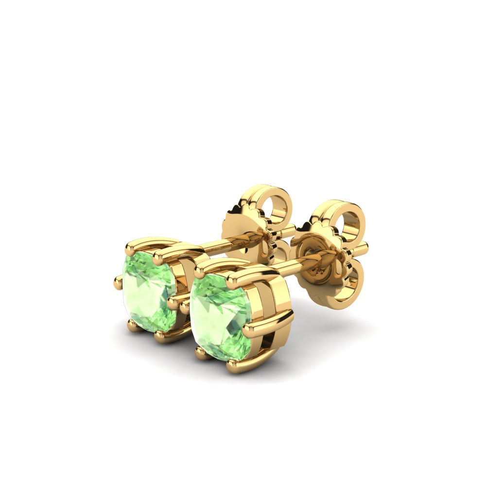 yellow-375 Ametista Verde Brincos Feminino Nikerria 0.86 crt