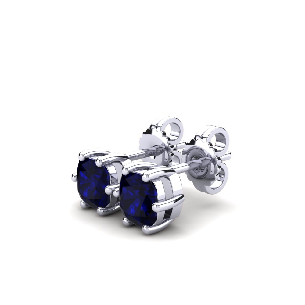 Kussen Donker Blauwe Zirkoon Dames Oorbellen Nikerria 0.86 crt