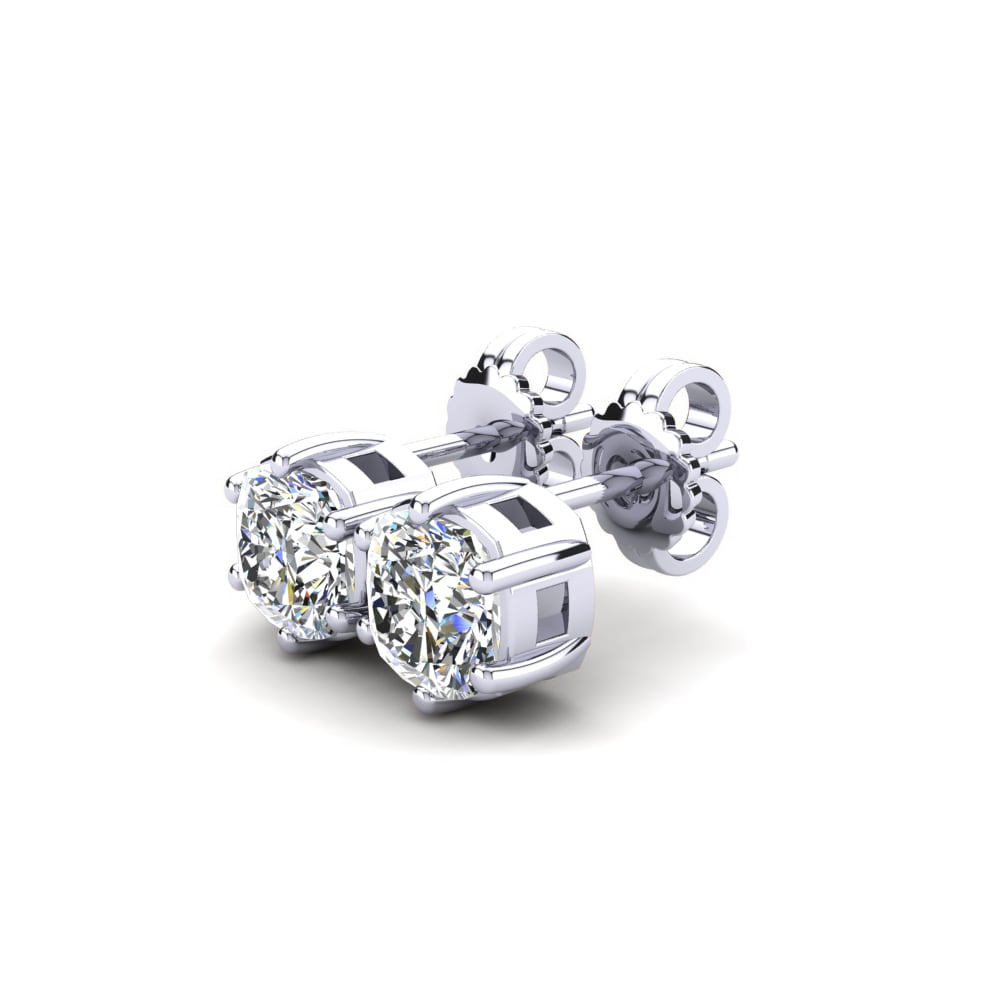 Cojín Diamante Pendiente de mujer Nikerria 1.0 crt