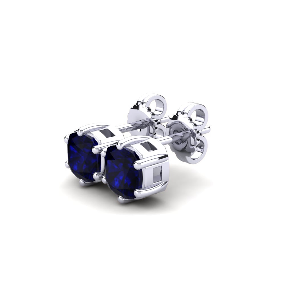 Kussen Donker Blauwe Zirkoon Dames Oorbellen Nikerria 1.0 crt