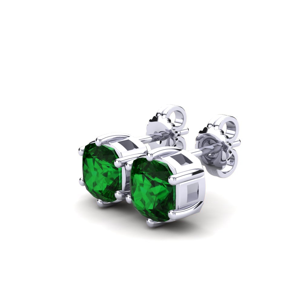 Cojín Circonita Verde Pendiente de mujer Nikerria 1.67 crt