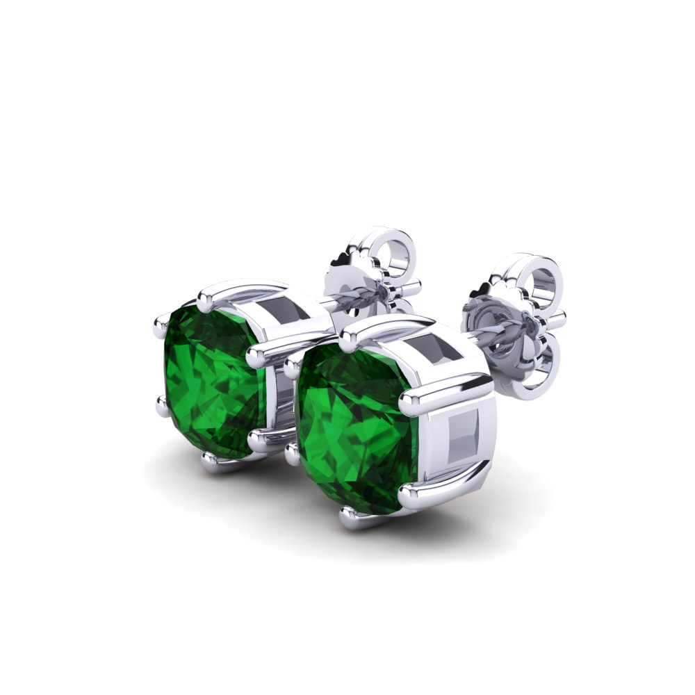 Cojín Circonita Verde Pendiente de mujer Nikerria 3.2 crt