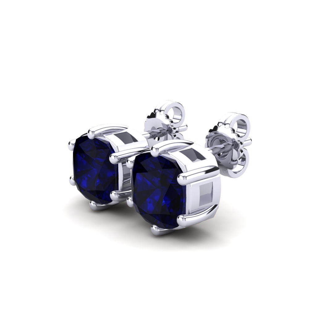 Kussen Donker Blauwe Zirkoon Dames Oorbellen Nikerria 3.2 crt