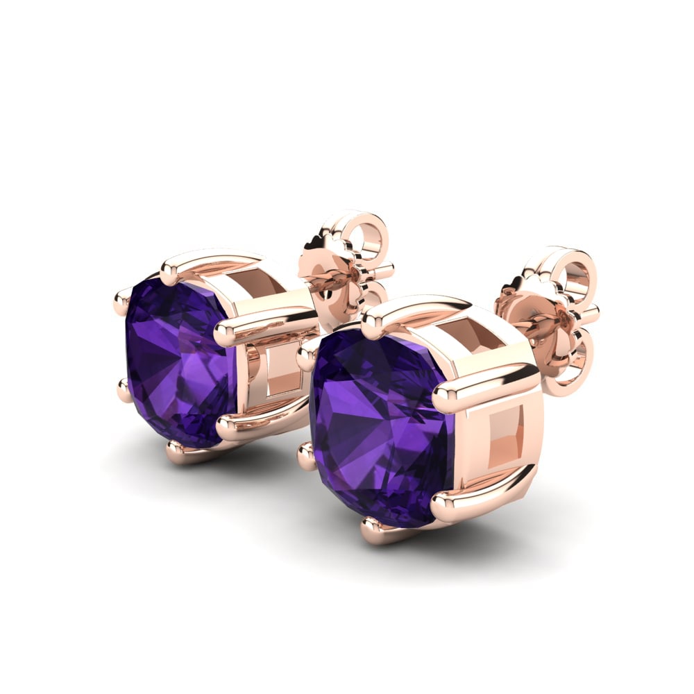 Amethyst Damen ohrring Nikerria 4 crt