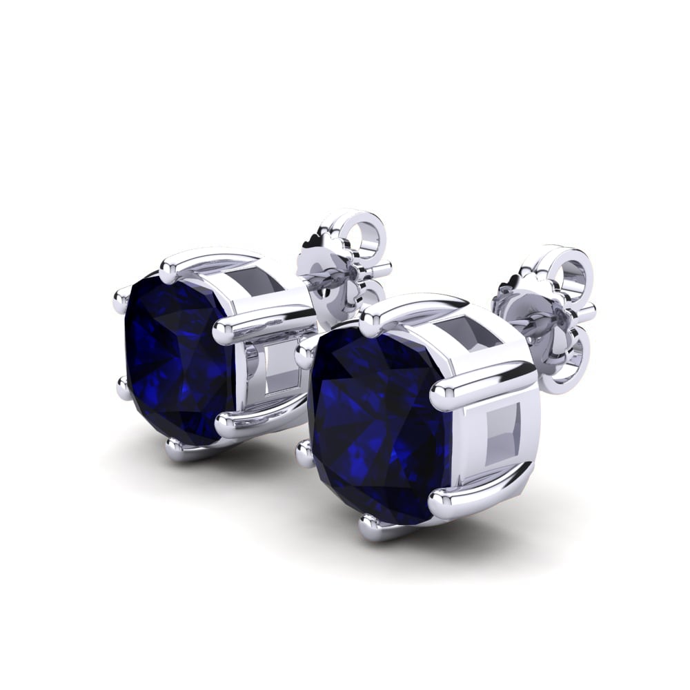 Kussen Donker Blauwe Zirkoon Dames Oorbellen Nikerria 4 crt