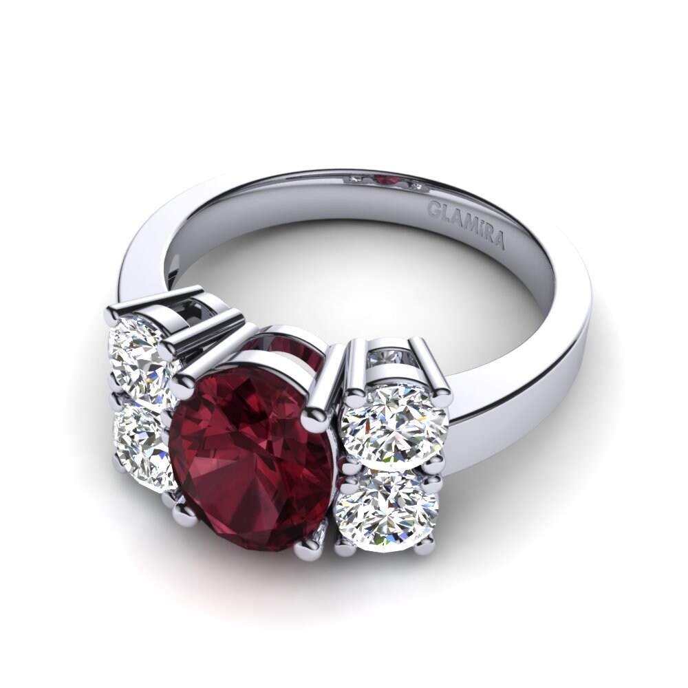 Garnet Engagement Ring Nancy