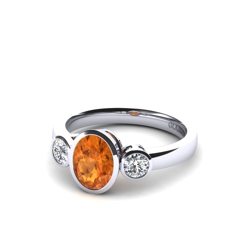 Citrine Bridal Set Exquisite Ring A
