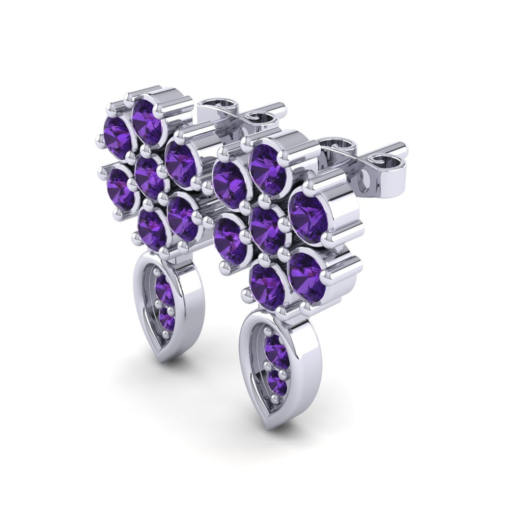 Amethyst Women's Earring Onorata