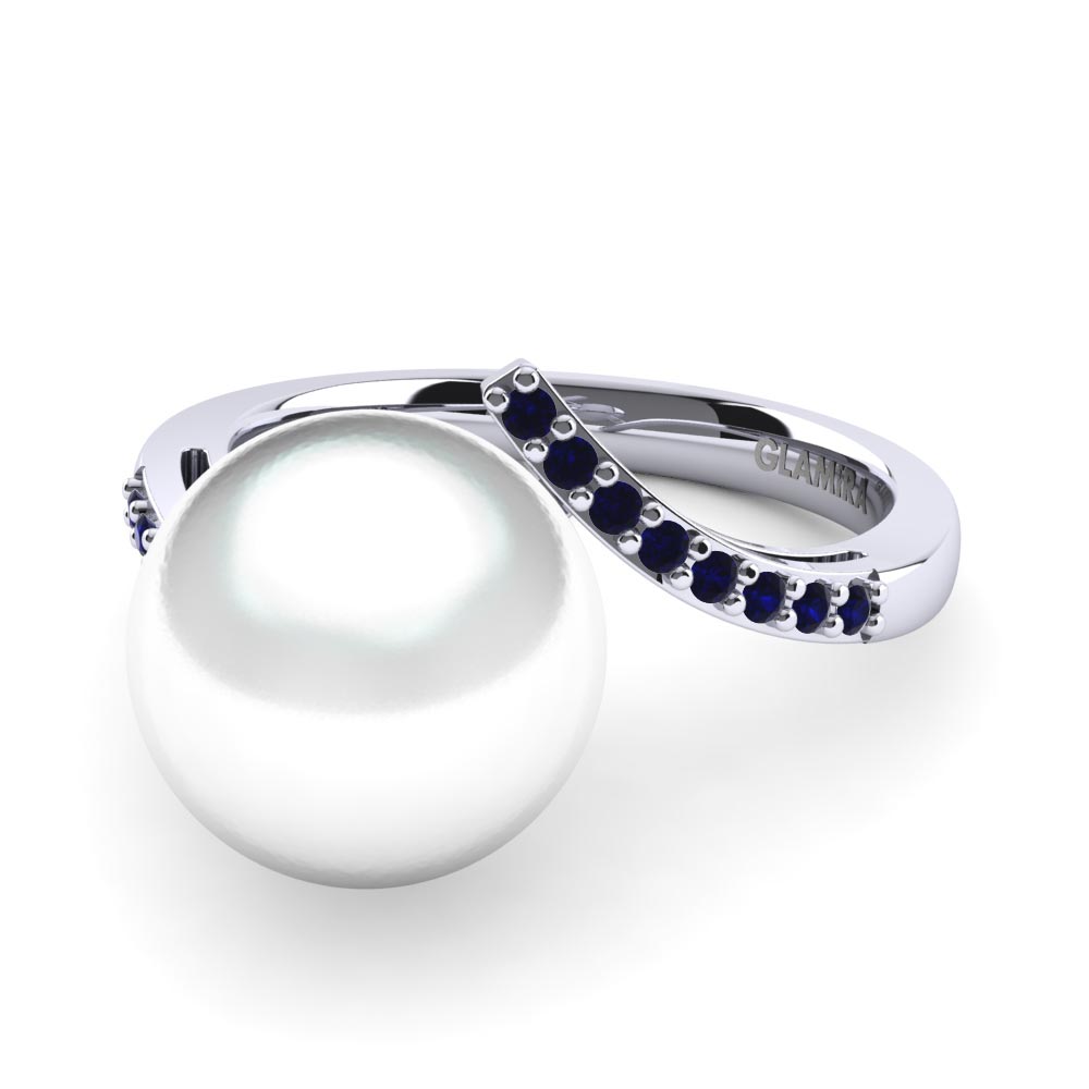 Dark Blue Zirconia Ring Mabel Ø10 mm