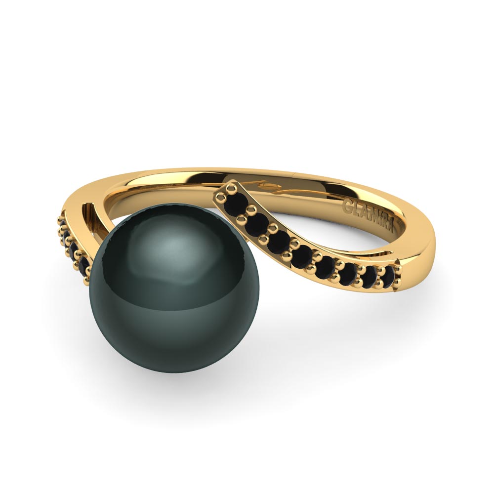 Ónix Negro Anillo Mabel Ø8 mm