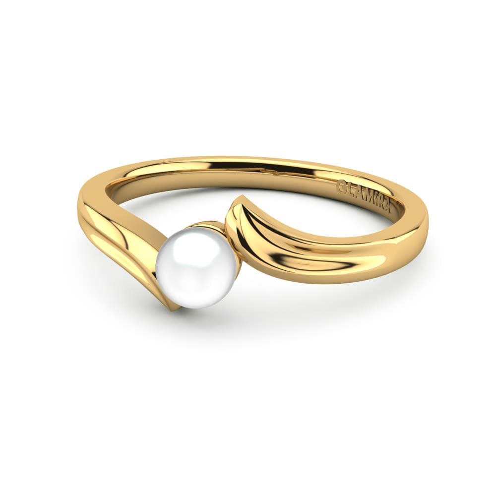 14k Oro Amarillo Anillo Hillary Ø4 mm