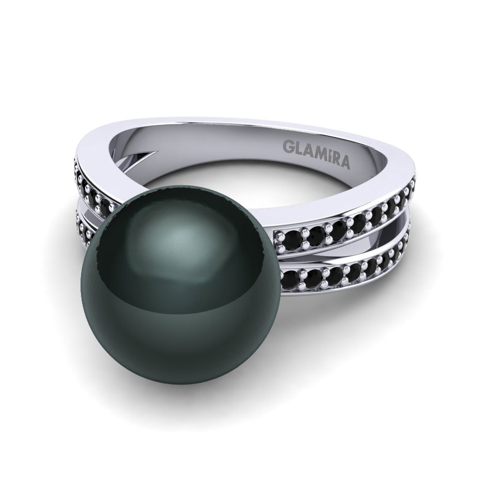 Schwarzer Diamant Ring Digna Ø10 mm