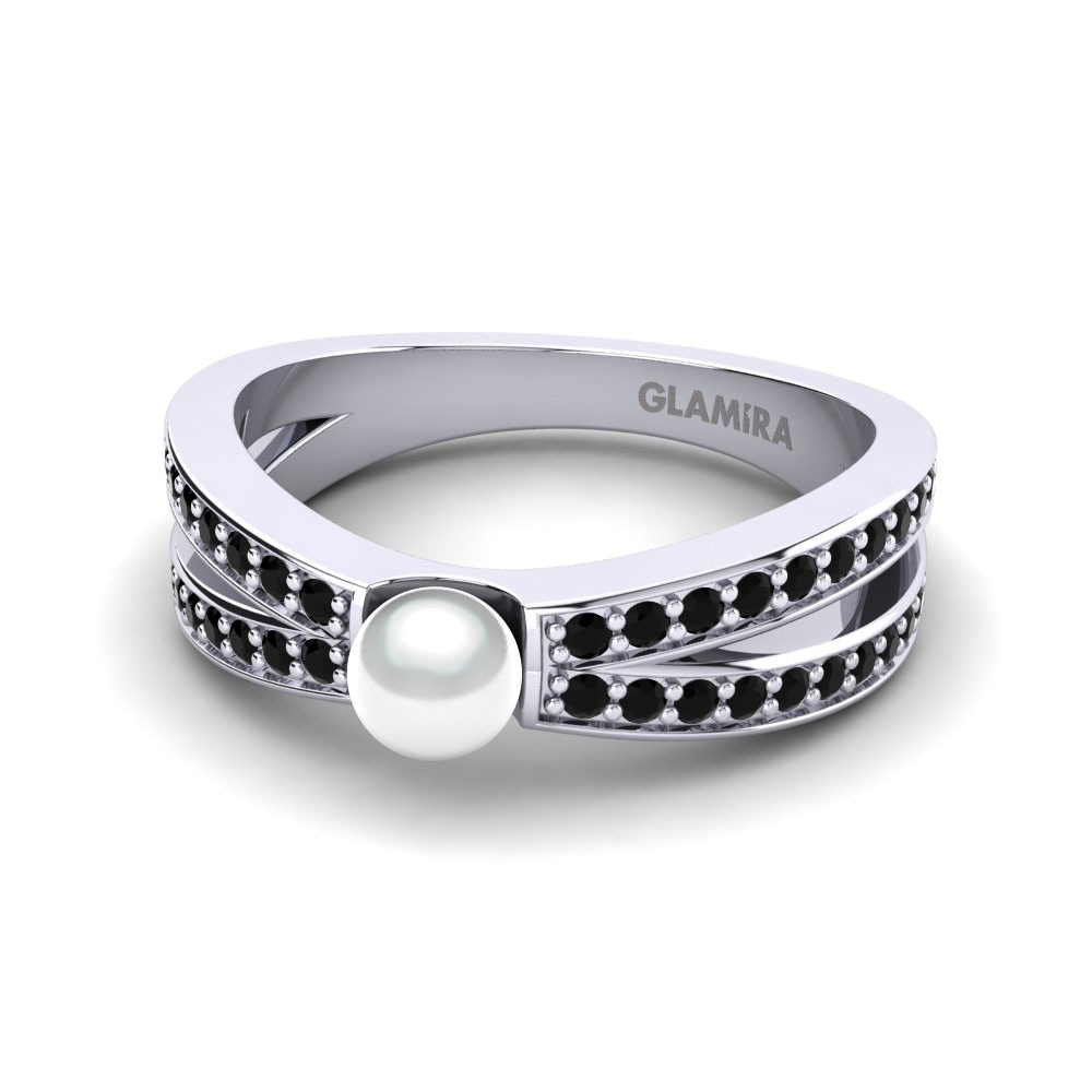 Schwarzer Diamant Ring Digna Ø4 mm
