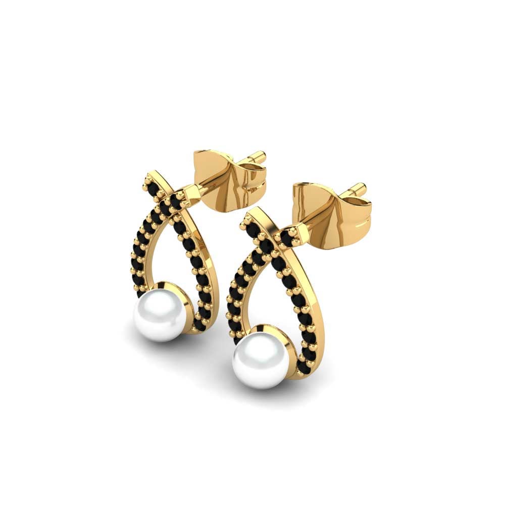 Black Diamond Women's Earring Ammi Ø4 mm