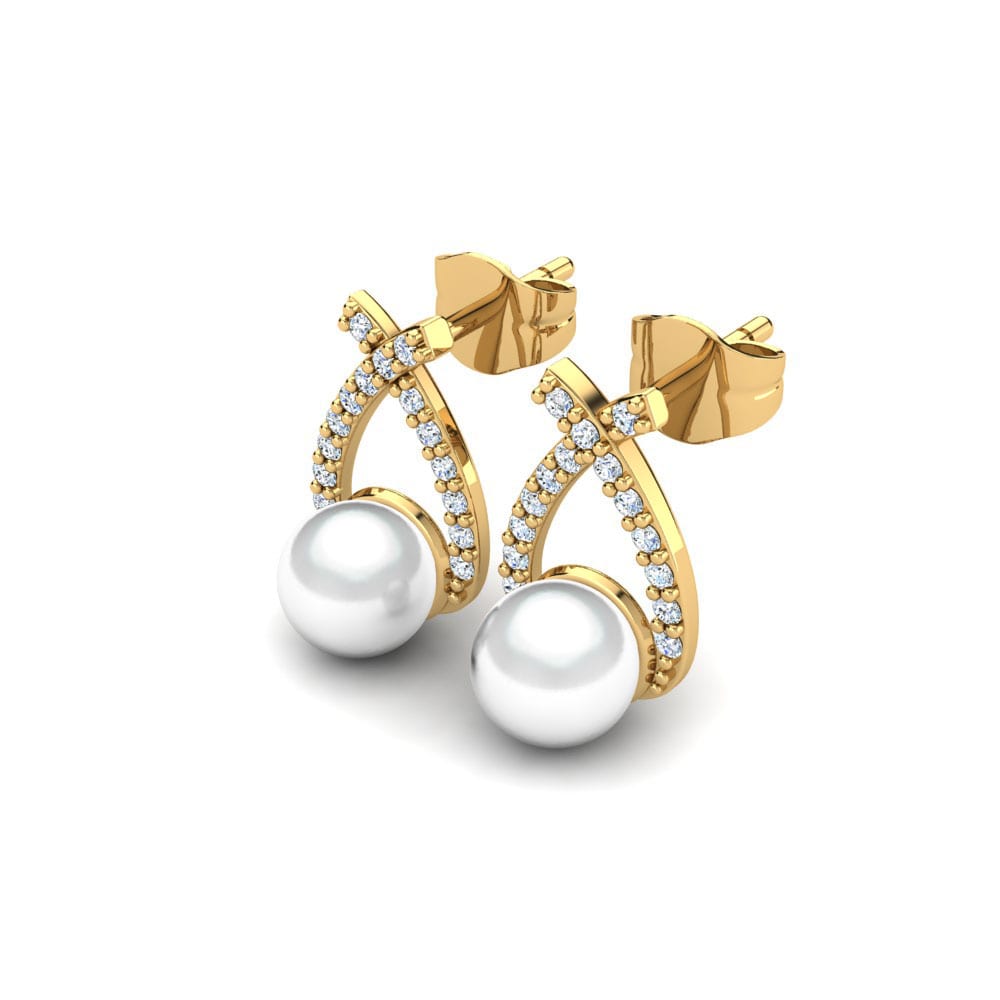 18ct Yellow Gold Women's Earring Ammi