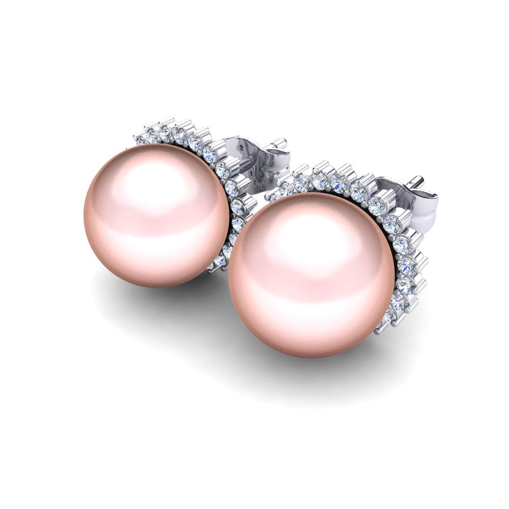 Paladio 950 Pendiente de mujer Blanch Ø10 mm