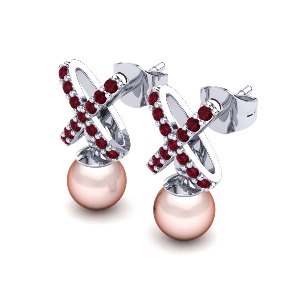 Red Zirconia Women's Earring Traudel