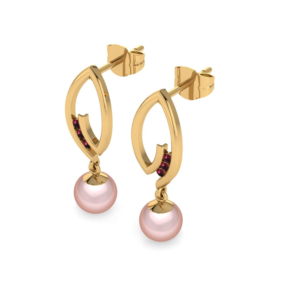 Granate Pendiente de mujer Dignity Ø6 mm